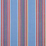 BRUNSCHWIG & FILS - VERDON STRIPE- BLUE/RED - Fabric by the Yard