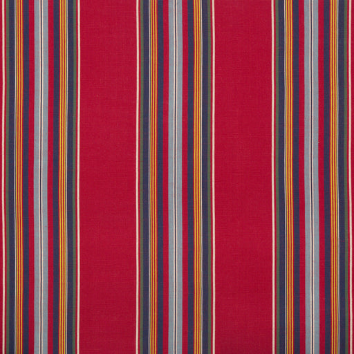 BRUNSCHWIG & FILS - VERDON STRIPE- RED/NAVY - Fabric by the Yard RED/NAVY