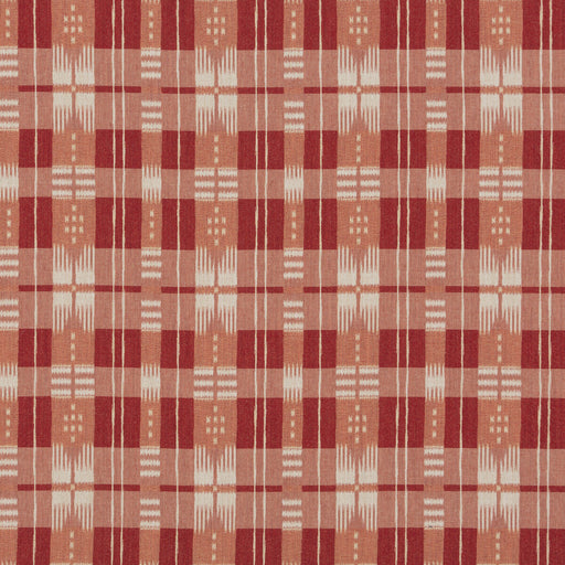 BRUNSCHWIG & FILS - MORNAS PLAID- RED - Fabric by the Yard RED