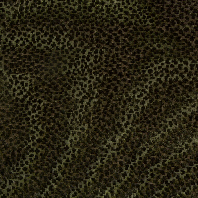 BRUNSCHWIG & FILS - LA PANTHERE VELVET- GREEN - Fabric by the Yard GREEN