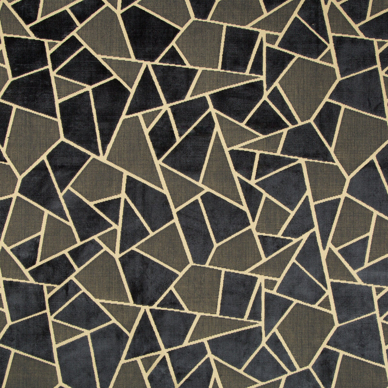 BRUNSCHWIG & FILS - LA TORTUE VELVET- MIDNIGHT - Fabric by the Yard MIDNIGHT
