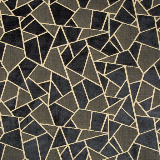 BRUNSCHWIG & FILS - LA TORTUE VELVET- MIDNIGHT - Fabric by the Yard MIDNIGHT