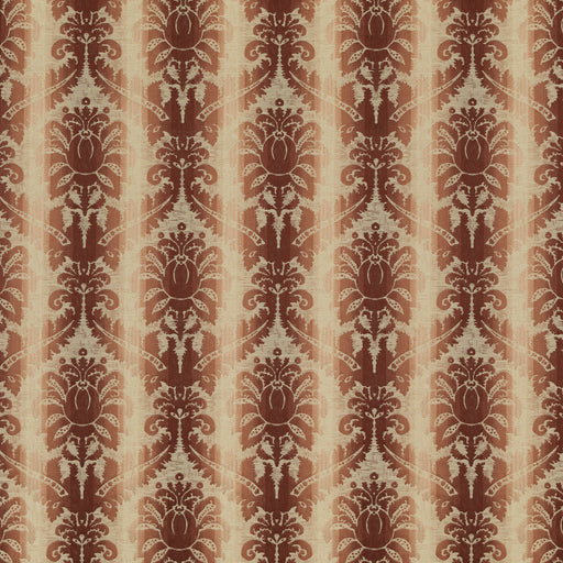 BRUNSCHWIG & FILS - POIVRE DAMASK- RED - Fabric by the Yard RED