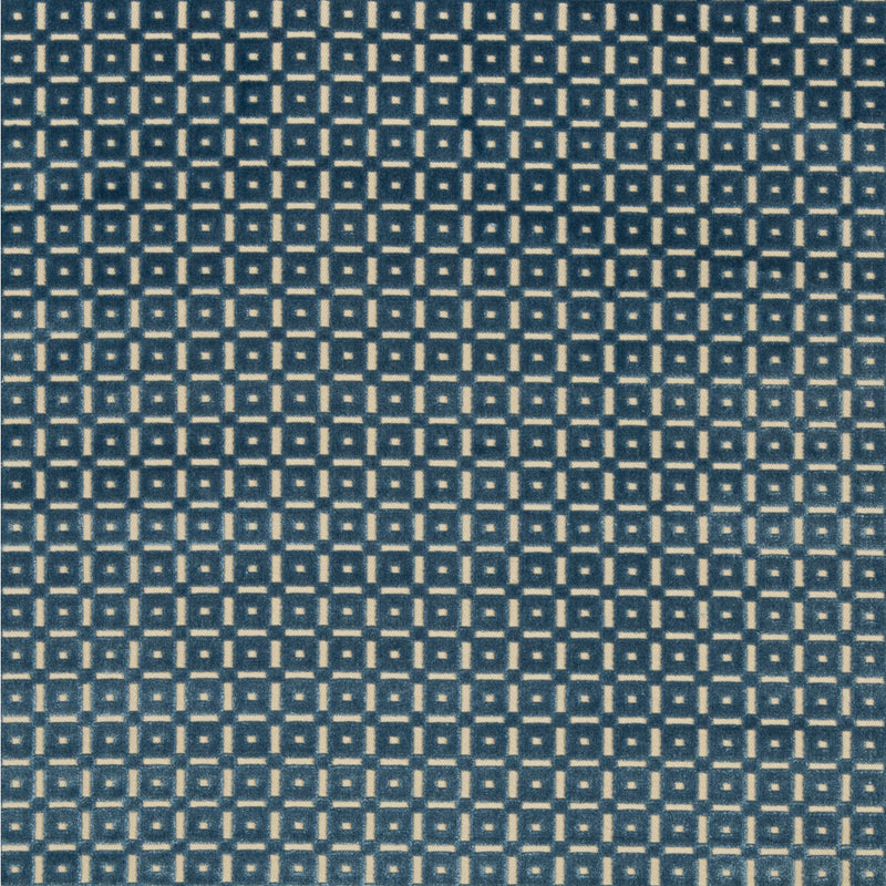 BRUNSCHWIG & FILS - SAVANNE VELVET- BLUE - Fabric by the Yard BLUE