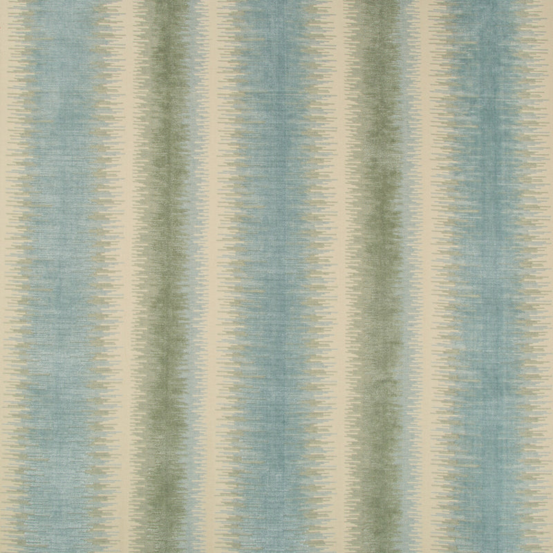 BRUNSCHWIG & FILS - BROMO VELVET- SEAFOAM - Fabric by the Yard SEAFOAM
