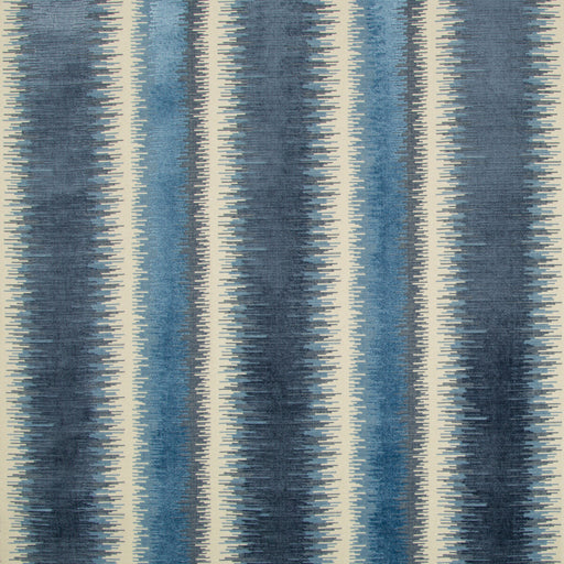 BRUNSCHWIG & FILS - BROMO VELVET- BLUE - Fabric by the Yard BLUE