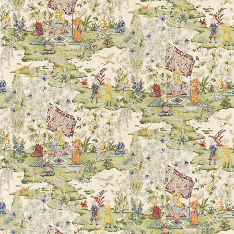BRUNSCHWIG & FILS - LODI GARDEN PRINT- IVORY - Fabric by the Yard IVORY