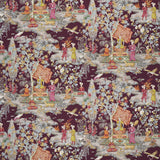 BRUNSCHWIG & FILS - LODI GARDEN PRINT- PLUM - Fabric by the Yard