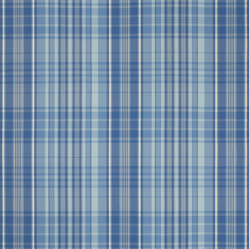 BRUNSCHWIG & FILS - GUERNSEY CHECK- BLUE - Fabric by the Yard BLUE