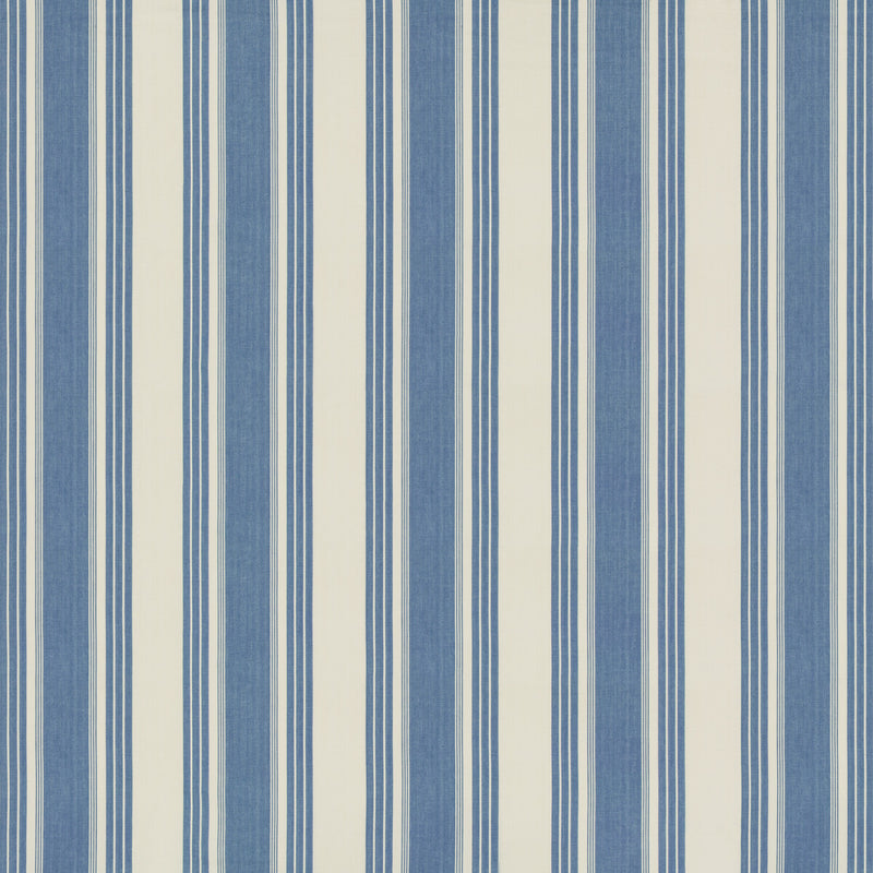 BRUNSCHWIG & FILS - COLMAR STRIPE- FRENCH BLUE - Fabric by the Yard FRENCH BLUE