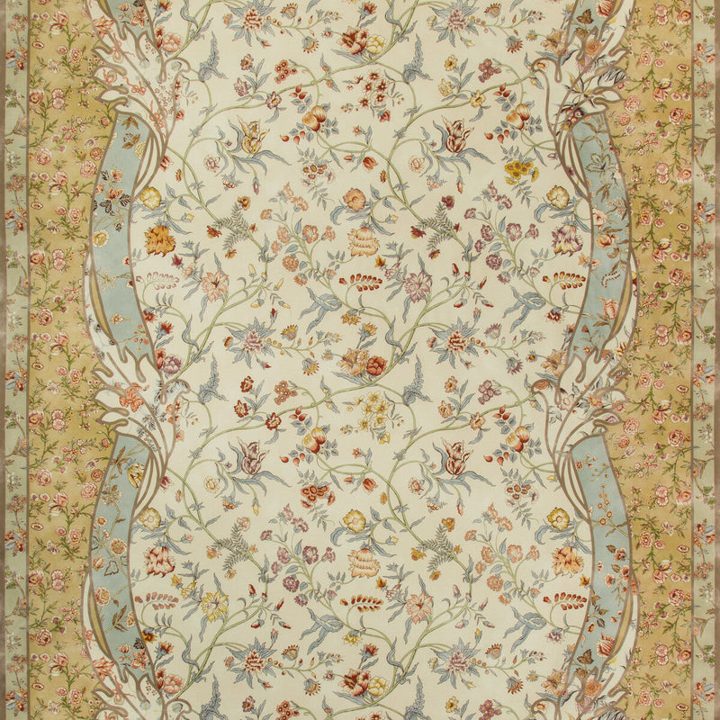 BRUNSCHWIG & FILS - MENARS BORDER II- MEADOW - Fabric by the Yard MEADOW