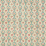 BRUNSCHWIG & FILS - NADARI PRINT- TEAL/ROSE - Fabric by the Yard