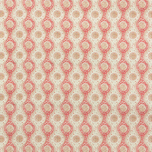 BRUNSCHWIG & FILS - NADARI PRINT- RED/BEIGE - Fabric by the Yard RED/BEIGE