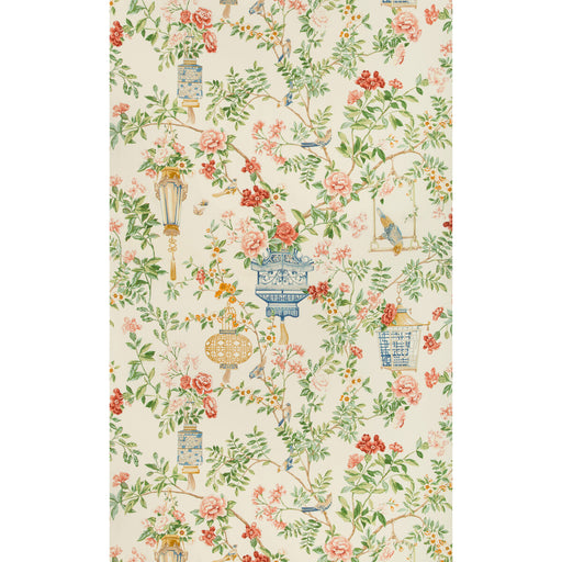 BRUNSCHWIG & FILS - JARDIN FLEURI PRINT- IVORY - Fabric by the Yard IVORY