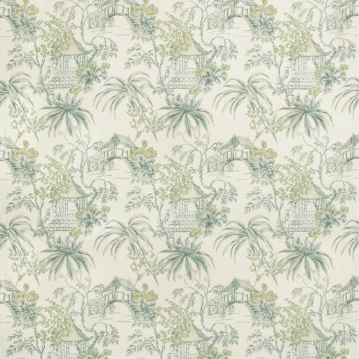 BRUNSCHWIG & FILS - TONGLI PRINT- LAGOON - Fabric by the Yard LAGOON
