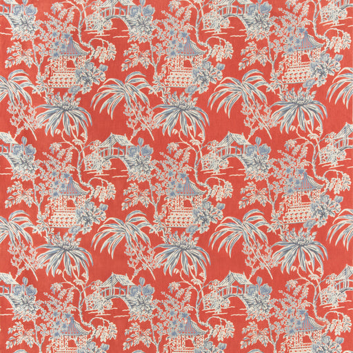 BRUNSCHWIG & FILS - TONGLI PRINT- RED - Fabric by the Yard RED