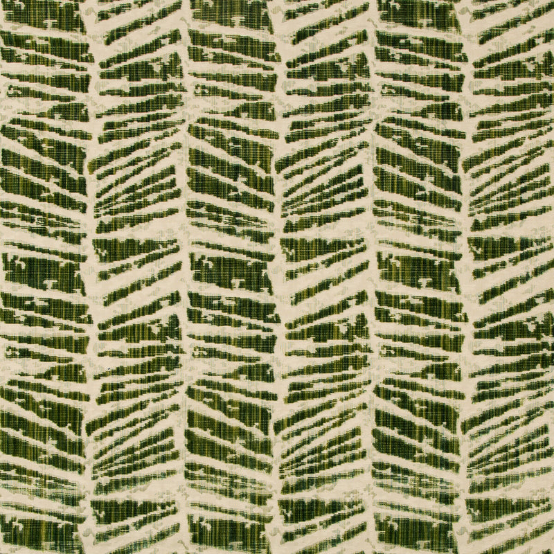 BRUNSCHWIG & FILS - CHAUMONT VELVET- LEAF - Fabric by the Yard LEAF
