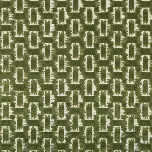 BRUNSCHWIG & FILS - CHAMBORD VELVET- LEAF - Fabric by the Yard LEAF