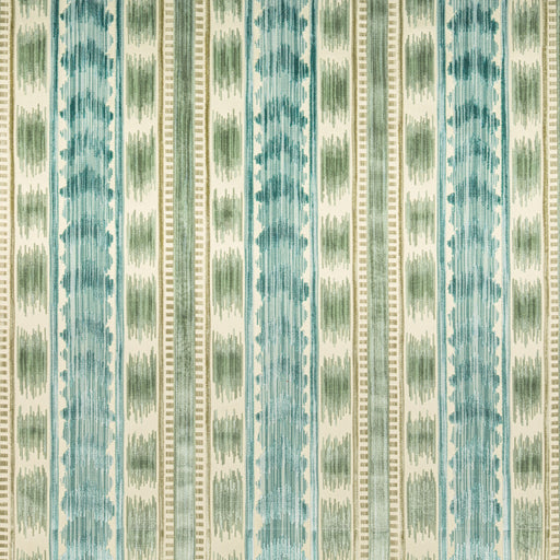 BRUNSCHWIG & FILS - BAYEAUX VELVET- AQUA - Fabric by the Yard AQUA