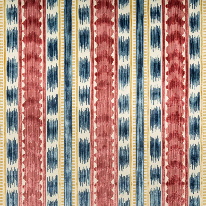 BRUNSCHWIG & FILS - BAYEAUX VELVET- RED - Fabric by the Yard RED