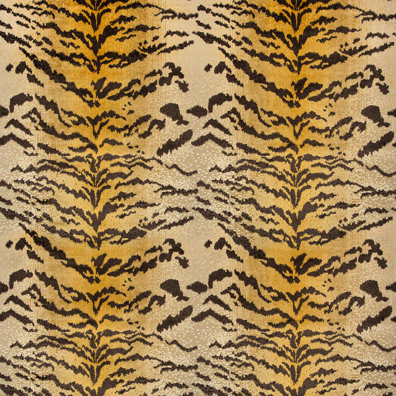 BRUNSCHWIG & FILS - LE TIGRE VELVET- COGNAC - Fabric by the Yard COGNAC