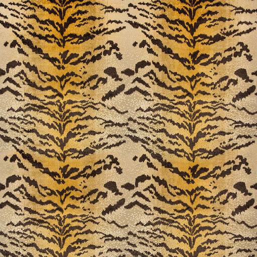 BRUNSCHWIG & FILS - LE TIGRE VELVET- COGNAC - Fabric by the Yard COGNAC