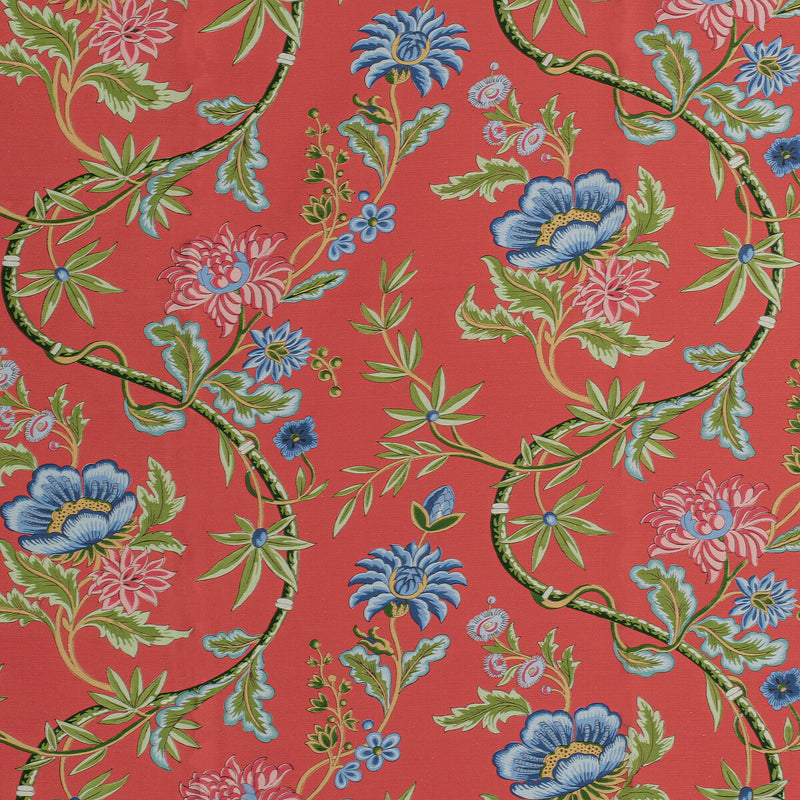 BRUNSCHWIG & FILS - VERONIQUE PRINT- RED - Fabric by the Yard RED