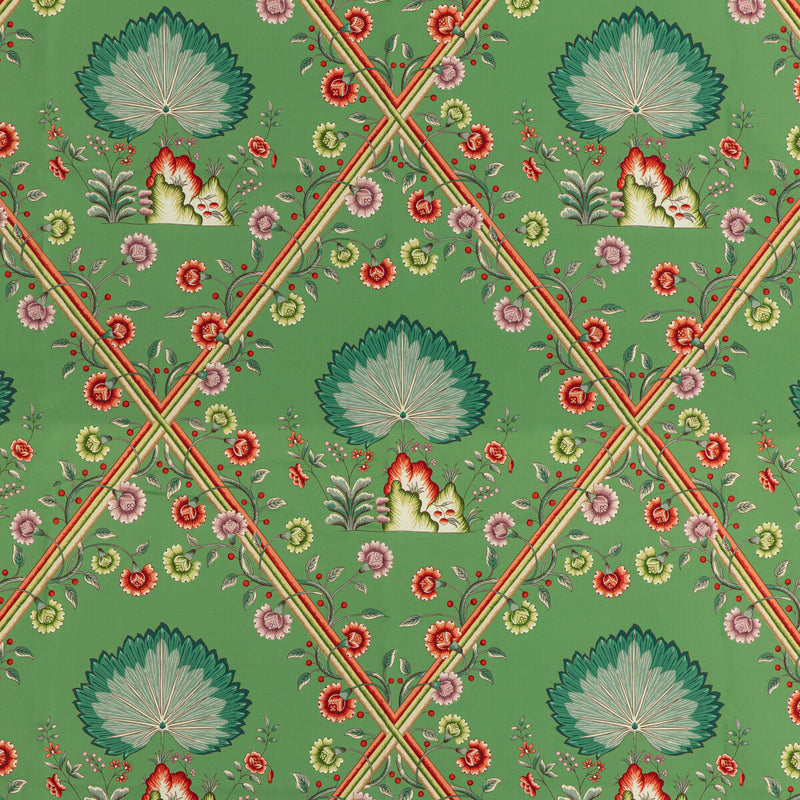 BRUNSCHWIG & FILS - LOIRE PRINT- EMERALD - Fabric by the Yard EMERALD