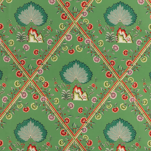 BRUNSCHWIG & FILS - LOIRE PRINT- EMERALD - Fabric by the Yard EMERALD