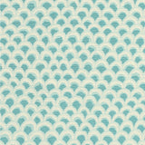 BRUNSCHWIG & FILS - PAVE II PRINT- AQUA - Fabric by the Yard