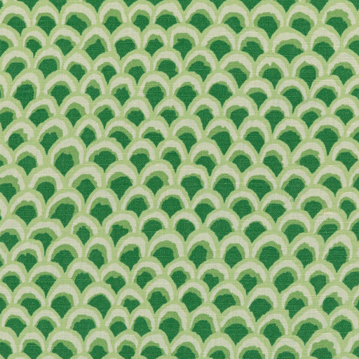 BRUNSCHWIG & FILS - PAVE II PRINT- GREEN - Fabric by the Yard GREEN