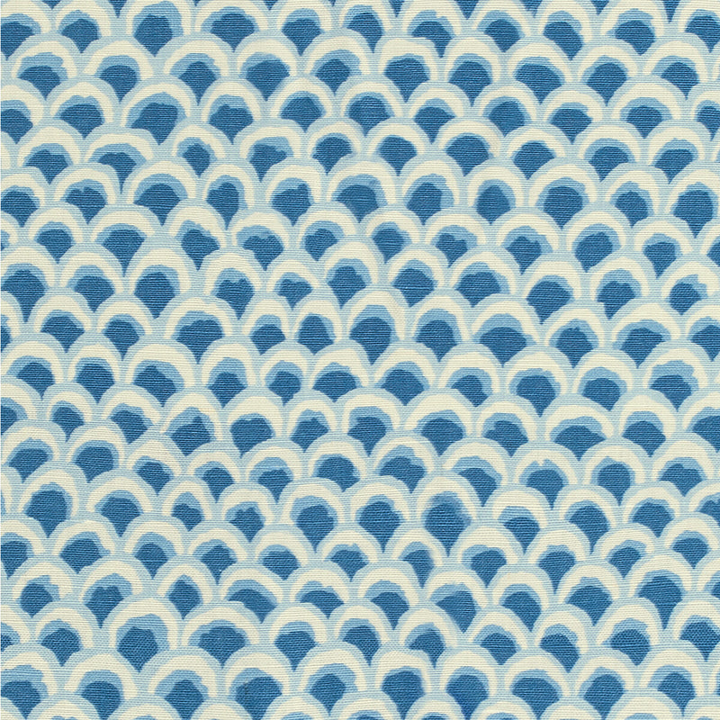 BRUNSCHWIG & FILS - PAVE II PRINT- BLUE - Fabric by the Yard BLUE