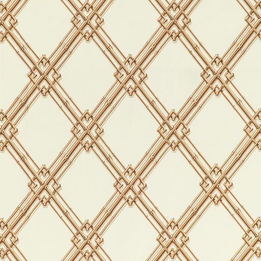 BRUNSCHWIG & FILS - LE BAMBOU PRINT- GOLD - Fabric by the Yard GOLD