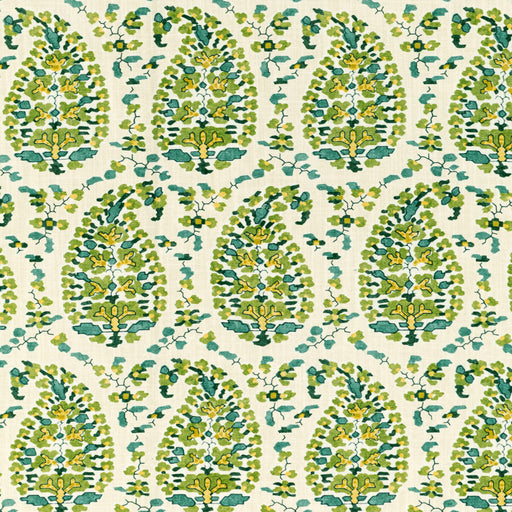 BRUNSCHWIG & FILS - ROUGIER PRINT- GREEN - Fabric by the Yard GREEN