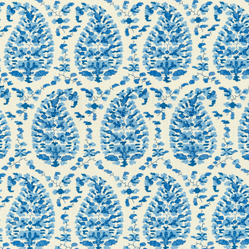 BRUNSCHWIG & FILS - ROUGIER PRINT- BLUE - Fabric by the Yard BLUE