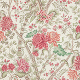 BRUNSCHWIG & FILS - LUBERON PRINT- BERRY/LEAF - Fabric by the Yard