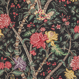 BRUNSCHWIG & FILS - LUBERON PRINT- NOIR/MULTI - Fabric by the Yard
