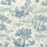 BRUNSCHWIG & FILS - VALENSOLE PRINT- NAVY/SKY - Fabric by the Yard