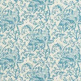 BRUNSCHWIG & FILS - WEYMOUTH PRINT- AQUA - Fabric by the Yard
