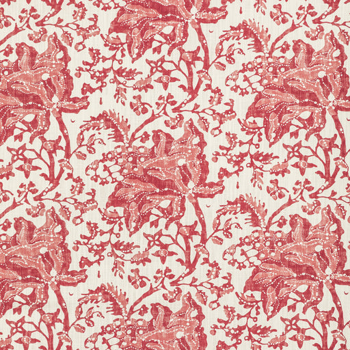 BRUNSCHWIG & FILS - WEYMOUTH PRINT- RED - Fabric by the Yard RED