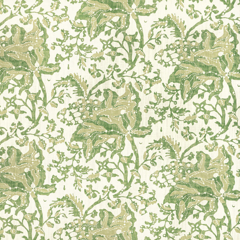 BRUNSCHWIG & FILS - WEYMOUTH PRINT- LEAF - Fabric by the Yard LEAF
