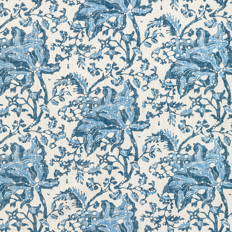 BRUNSCHWIG & FILS - WEYMOUTH PRINT- INDIGO - Fabric by the Yard INDIGO