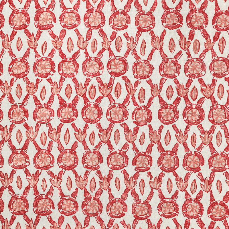 BRUNSCHWIG & FILS - GALON PRINT- CORAL - Fabric by the Yard CORAL