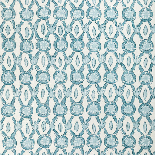BRUNSCHWIG & FILS - GALON PRINT- AQUA - Fabric by the Yard AQUA