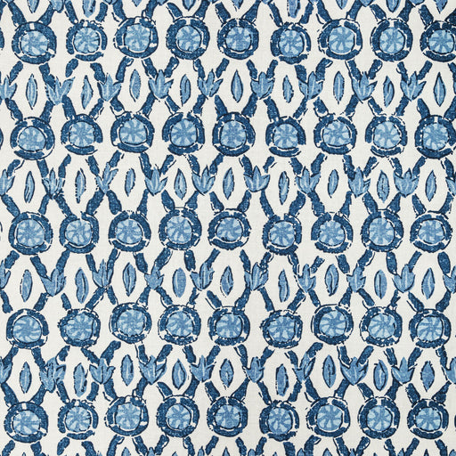 BRUNSCHWIG & FILS - GALON PRINT- BLUE - Fabric by the Yard BLUE