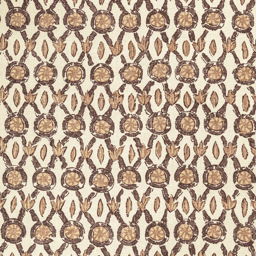 BRUNSCHWIG & FILS - GALON PRINT- MOCHA - Fabric by the Yard MOCHA