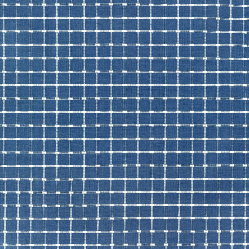 BRUNSCHWIG & FILS - LISON CHECK- BLUE - Fabric by the Yard BLUE