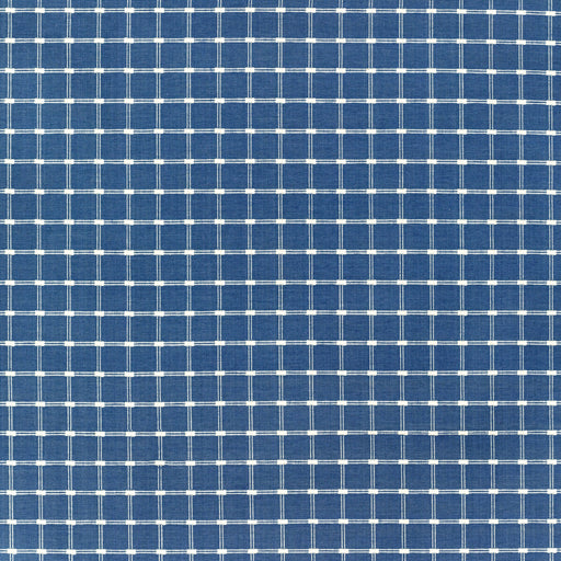 BRUNSCHWIG & FILS - LISON CHECK- BLUE - Fabric by the Yard BLUE