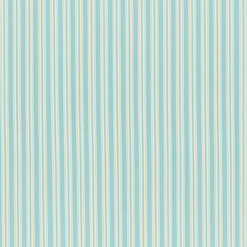 BRUNSCHWIG & FILS - SELUNE STRIPE- AQUA - Fabric by the Yard AQUA
