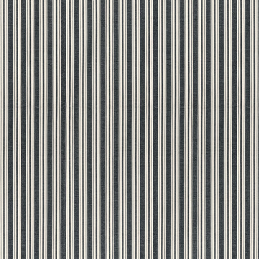 BRUNSCHWIG & FILS - SELUNE STRIPE- NOIR - Fabric by the Yard NOIR